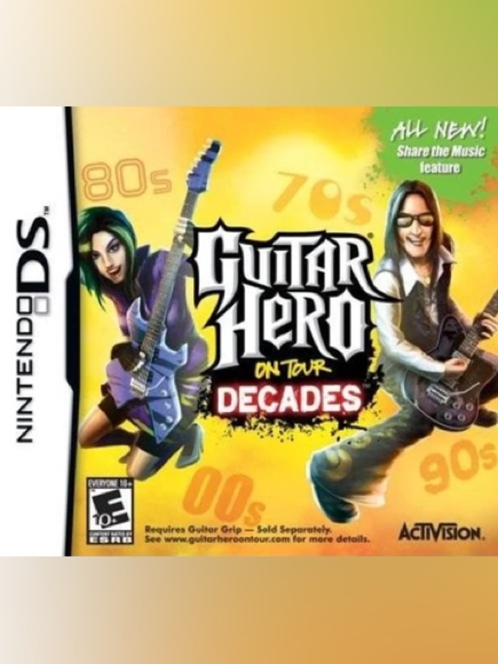 BOX ONLY Guitar Hero On Tour: Decades - NO GAME